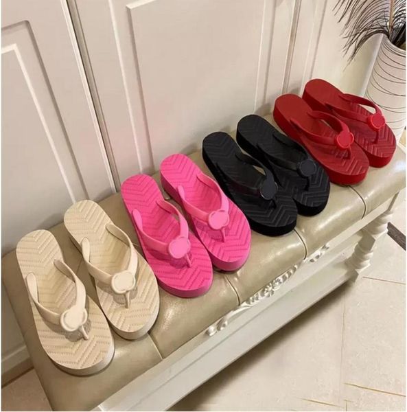 

designer shoes runner flip flops slippers designer women beach indoor rubber sole classic stylish flipflops5774191, Black