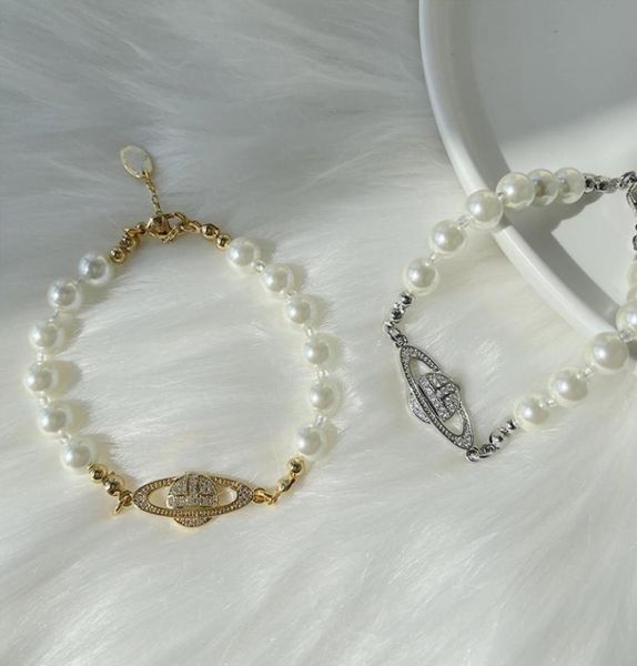 

western west queen with the same wood star pearl bracelets european and american fashion ins1 :1 brass plated clavicle women6768288, Golden;silver
