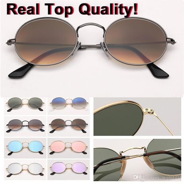 

style oval sunglasses women vintage retro round frame flash flat lens mens sun glasses female black hip hop clear glasses uv400 ga257k, White;black