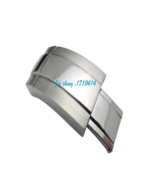 

16mm new stainless steel watch bands strap buckle deployment clasp for rol watch7275679, Black;brown