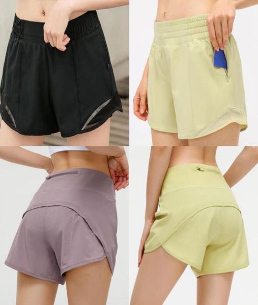 

2021 womens 33 yoga shorts pants pocket quick dry gym sport outfit highquality style summer dresses elastic waist7121555
