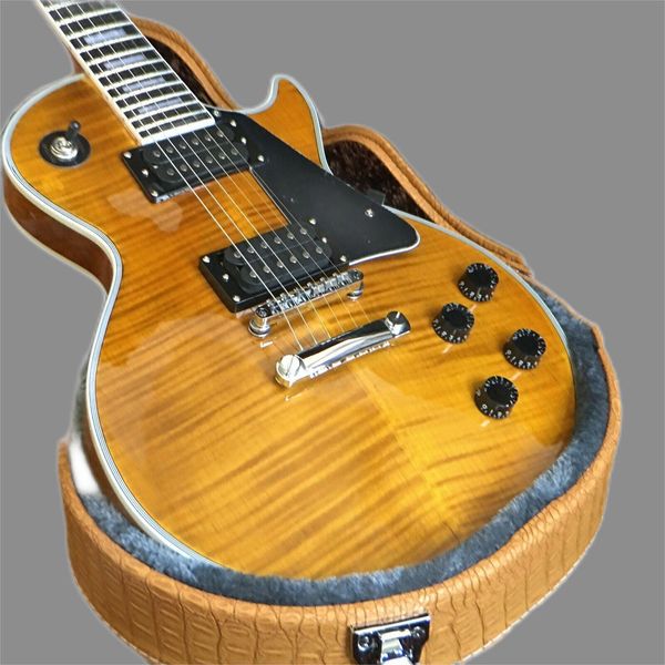 

guitar production factory custom electric guitar yellow card guitar