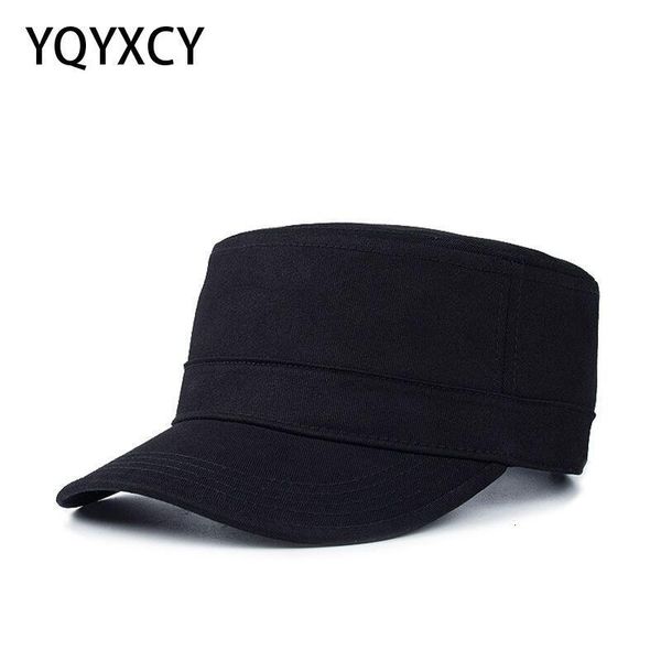 

berets military cap hats for men women cotton solid color black army flat ladies adjustable big size bone male 230905, Blue;gray