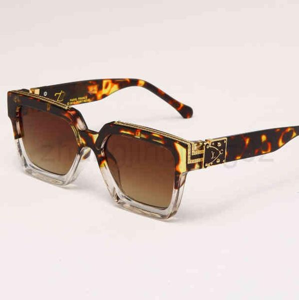

designer l vs sunglasses luxurious fashion woman mens popular vintage baseball sport square summer silver millionare sun glasses w2107180, White;black