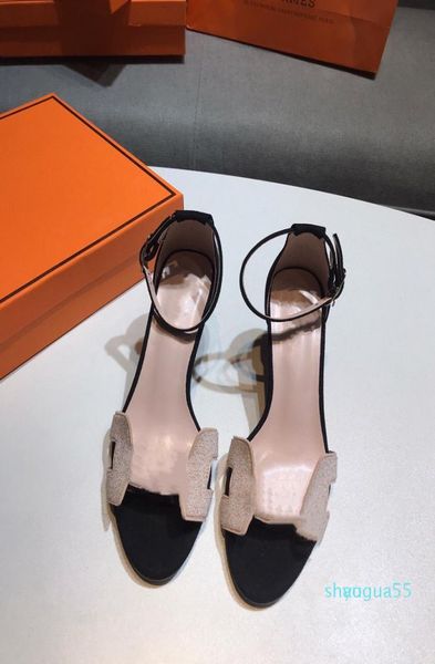 

stiletto high heels love horse h sandals slippers shoes luxury balance jelly designer quality women spring dhgatecomcool slippery3719258, Black