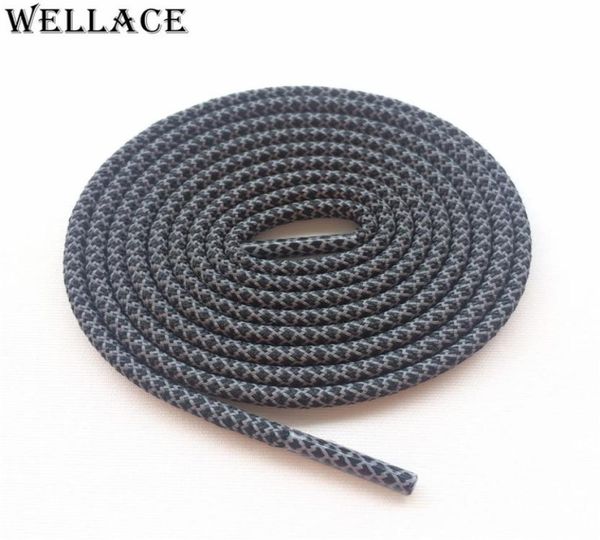 

wellace round rope 3m laces visible reflective runner shoe laces safty shoelaces shoestrings 120cm for boots basketball shoes9240382, White;pink