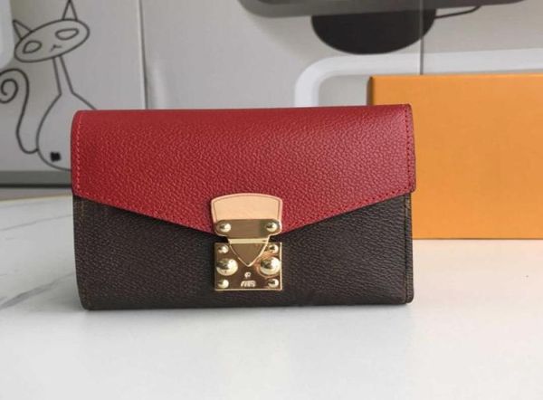 

2023 flowers designer wallets luxurys mens womens leather bags classic letters key coin purse original box plaid card8559848, Red;black