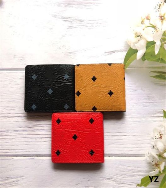 

fashion men women wallet front pocket money clip classic korean style leather wallets large capacity small short cred8744248, Red;black