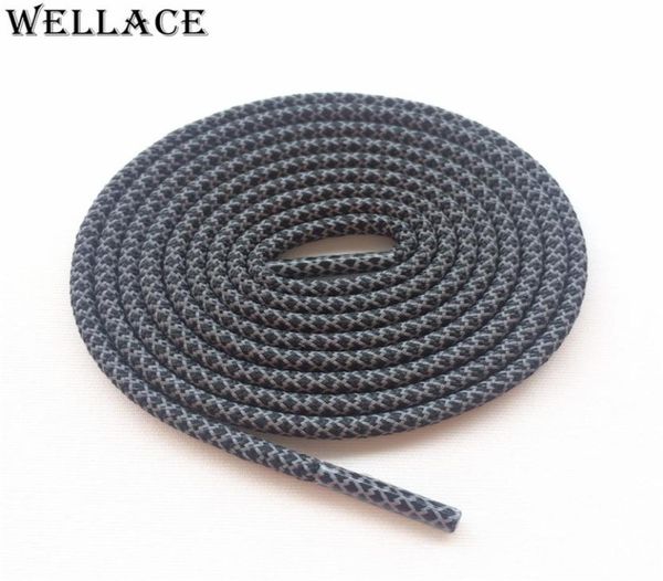 

wellace round rope 3m laces visible reflective runner shoe laces safty shoelaces shoestrings 120cm for boots basketball shoes7329939, White;pink