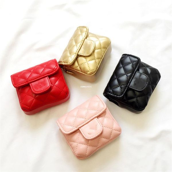 

classic kids chain purse children diamond lattice single shoulder bag lady style luxury girls mini princess crossbody bags a5703246q, White