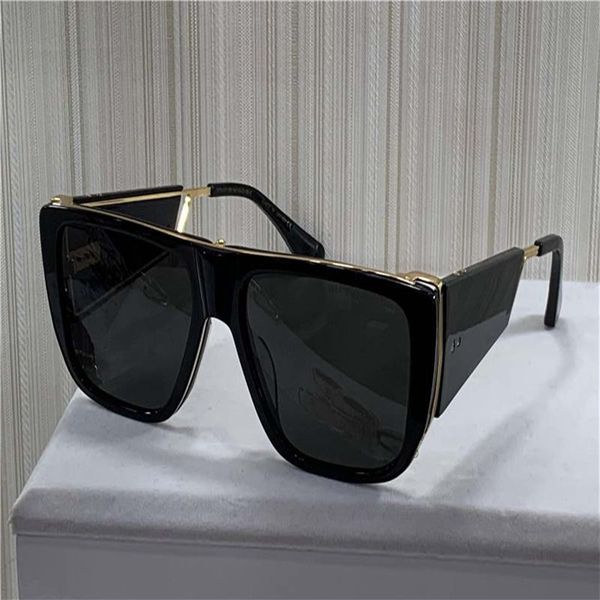 

127 square sunglasses black and gold frame sonnenbrille pilot sunglasses gafas de sol new with box325h, White;black