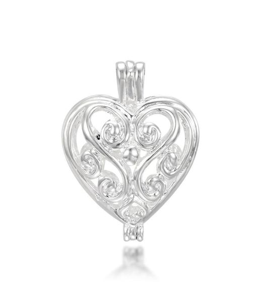 

pearl cage necklace pendant essential oil diffuser love provides silverplated 10pc plus your own pearl stone makes it more a3017093, Silver