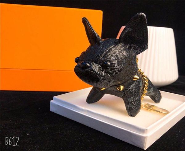 

fashion brand dog keychain classic chic keyring women men luxury car pendant designer key chain trinket jewelry 81388ly5115869, Silver