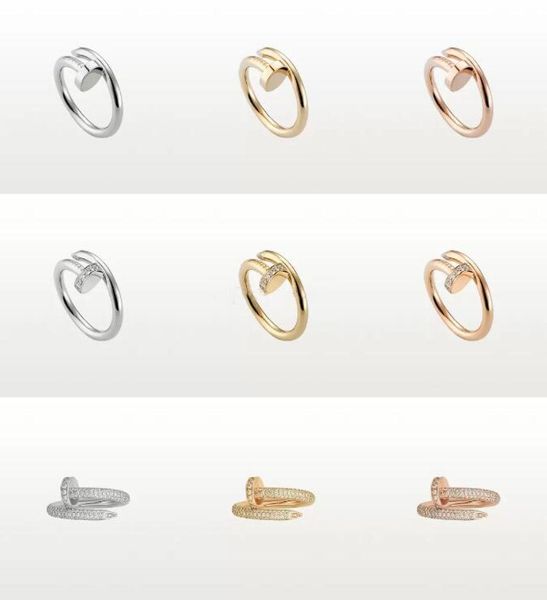 

designer nail ring jewelry midi rings for women titanium steel alloy goldplated process fashion accessories never fade not allerg8128514, Silver