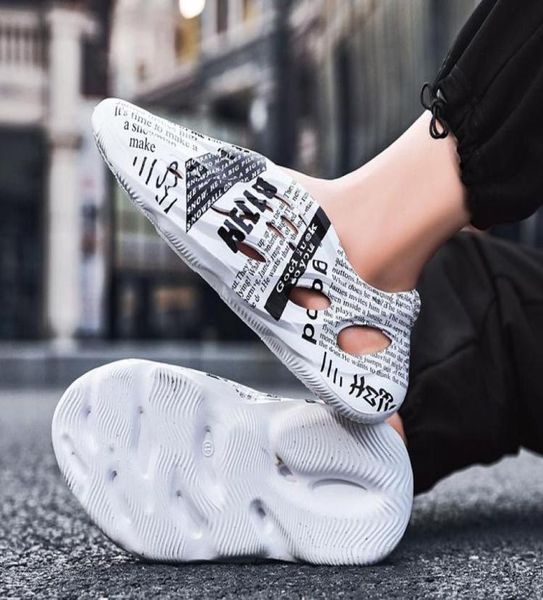 

luxury new runner slipper sandal shoes men women beach triple desert sand bone resin fashion slides flip sandals8145383, Black