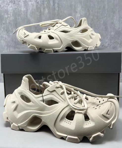 

with box pairs luxury slippers hd laceup sneaker sandals mold pool slides golw in the dark designer men women slipper rubber slid2875111, Black
