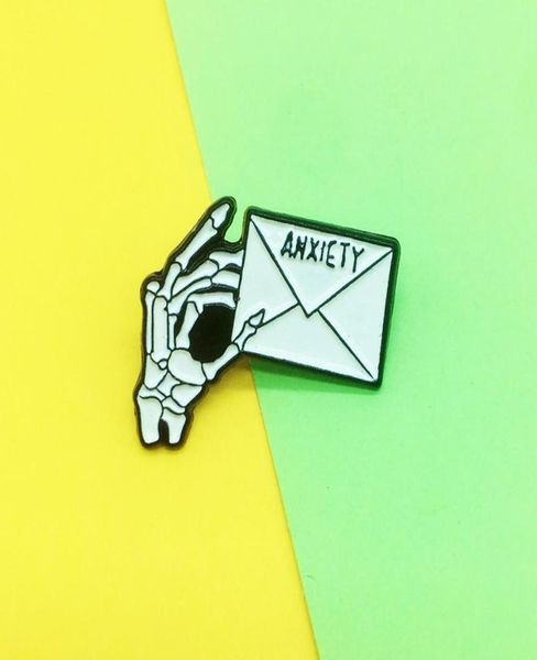 

whie finger cute small funny enamel brooches pins for women girl men christmas gift demin shirt decor brooch pin metal kawaii badg7270125, Gray