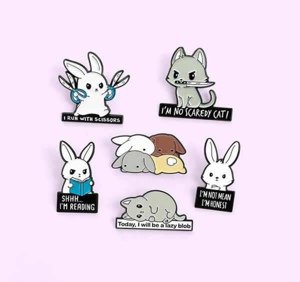 

cute enamel hamster brooch pins mouse cartoon animal lapel pin bag cosage for women children fashion jewelry 6190 q27472327, Gray