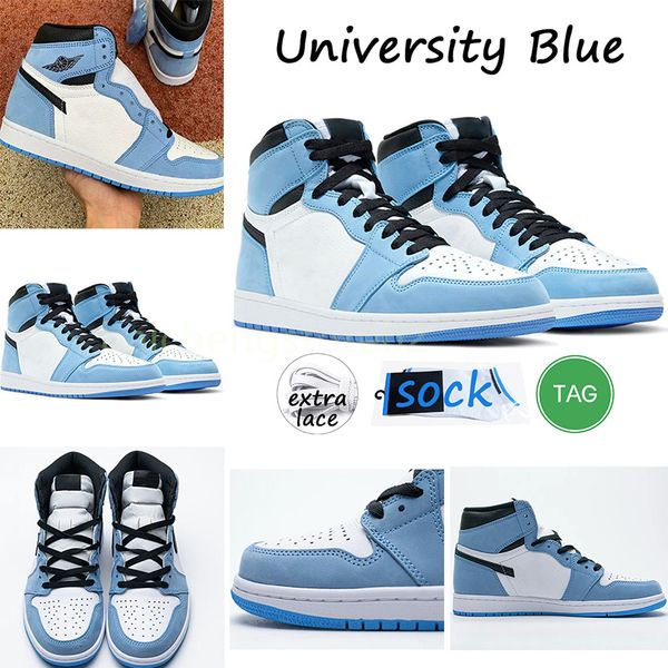 

2023 men 1 1s basketball shoes black white panda patent university blue hype royal dark mocha shadow heritage bred mens women trainer sports