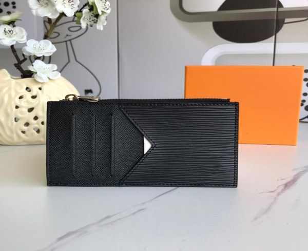 

fahsion men women card wallet designers bags black brown cards holders with box6597823, Brown;gray
