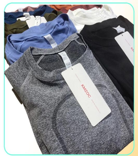 

long sleeve yoga women solid quick dry breathable sports workout gym tees t shirt female outdoor athletic 2022 sell3832060