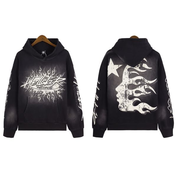 

mens hoodies hellstar studios hooded sweatshirt vintage black hip hop hoodies
