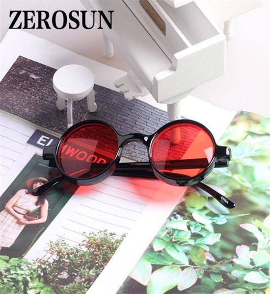 

sunglasses round women men steampunk small transparent sun glasses for woman fashion vintage style punk retro shades6223768, White;black