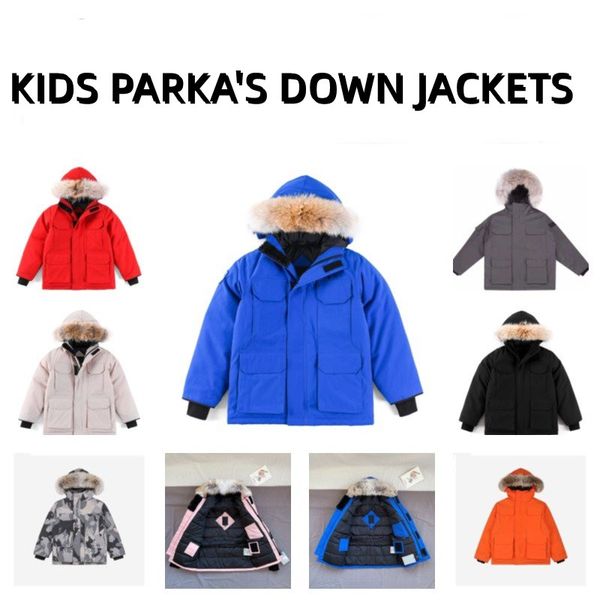 

Kids Clothing Designer Down Jackets Jacket Parka'S Boy Girl Winter Canada Brand Goose Down High Quality Luxurys Down Coat Outwear Outdoor Warm Coats Outerwear Puffer