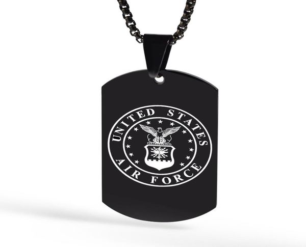 

stainless steel united states marine corps usmc pendant us navy usn military army air force anchor firefighter necklace pendants j2345644, Silver