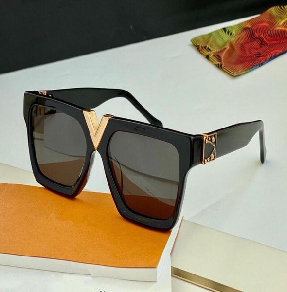 

2371 popular sunglasses for men square full frame fashion adumbral sunglasses uv protection lens goggle come with box2335970, White;black