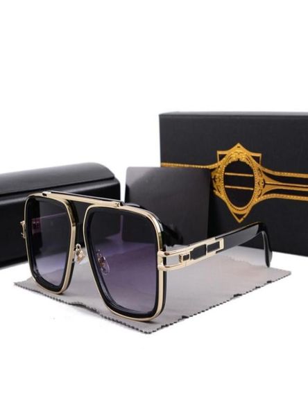 

luxury brand vintage sunglasses square women's sun glasses fashion designer shades golden frame sunglasses uv400 gradient lxn-evo 80513, White;black
