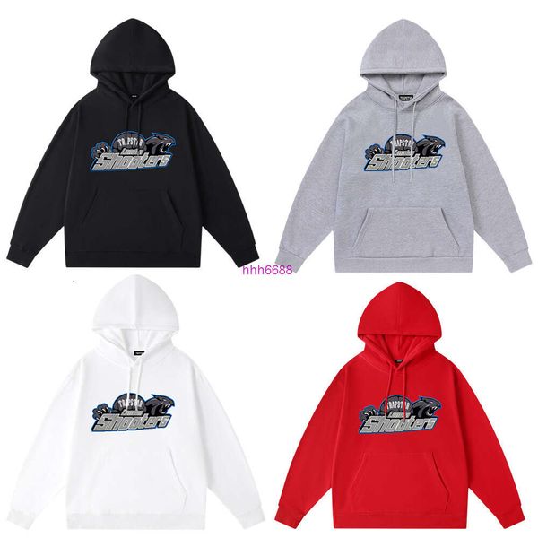 

men and women hoodie sweatshirt trapstar autumn/winter pullover sports loose long sleeve casual fashion cotton a9eq, Black