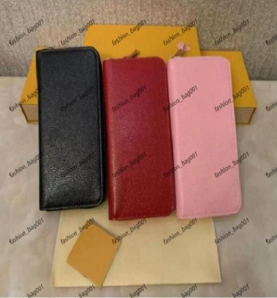 

2023 the most fashionable zipper wallet card and coin men039s leather wallet card holder coin purse ladies wallet with box3203121
