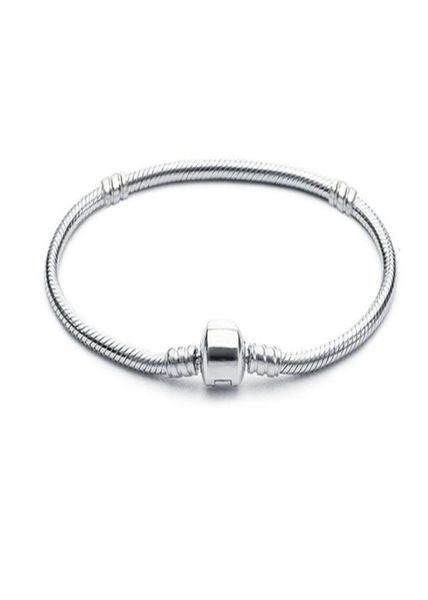 

1pcs drop shipping silver plated bracelets women chain charm beads for bangle bracelet children gift6785566, Golden;silver