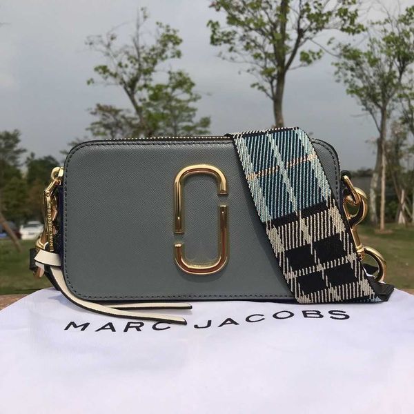 

luxury bag mj wide shoulder strap colored camera single oblique cross versatile square genuine leather women's fashion handbags mj