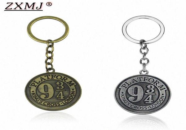 

zxmj harried platform 9 34 potters keychain keyring vintage round pendant school chaveiro jewelry gift oejx2084385, Silver