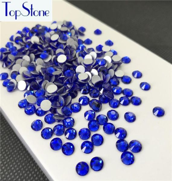 

tone ss3ss34 rhinestone flatback dark blue color 3d glitter nail art stone non fix glue on rhinestones1189706, Black
