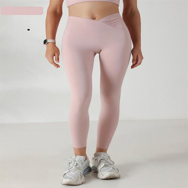 

ll women yoga align leggings push fitness soft high waist seamless hip lift elastic casual legging pants 7 colors ck1265222s