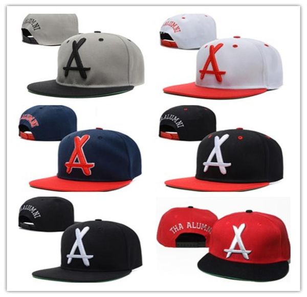 

brand new style adjustable tha alumni snapback caps white a letter hip hop sport hats baseball snap back caps for men women2216723, Blue;gray