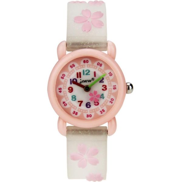 

jnew brand quartz childrens watch loverly cartoon boys girls students watches comfortable silicone strap candy colour wristwatches252q, Slivery;brown