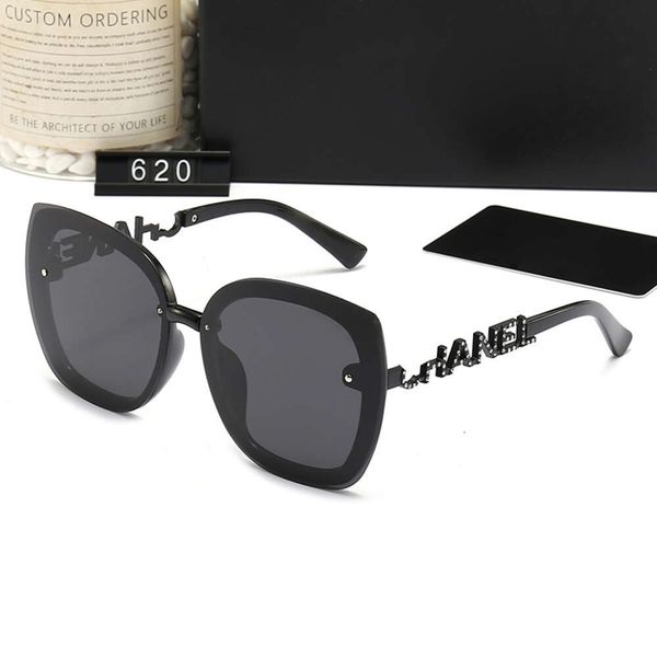 

2023 new xiaoxiangjia fashion women's polarized trend sunglasses korean edition large frame uv protection glasses, White;black