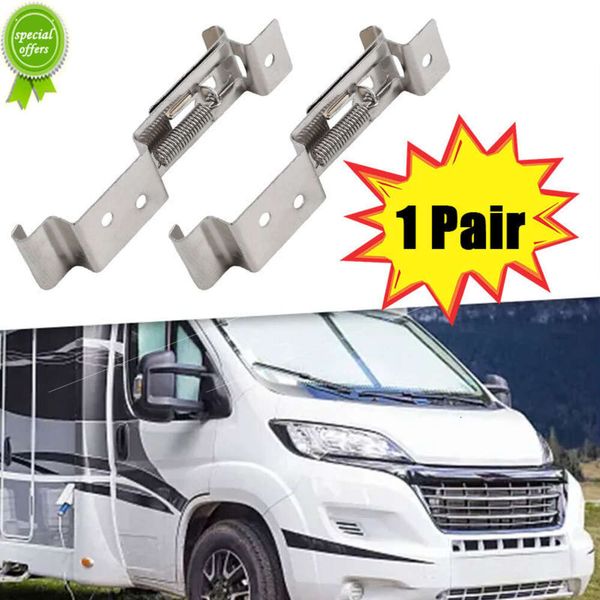 

new universal rectangular car license plate spring loaded stainless steel bracket cars frame holder clamps trailer number plate clip