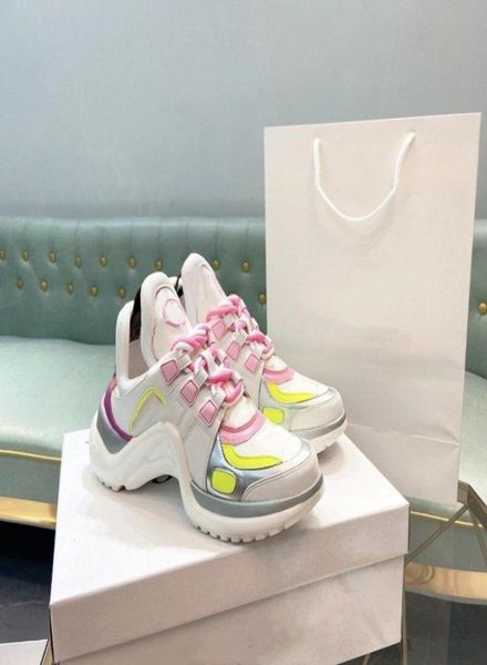

fashionable womens casual dad shoe sneakers beautiful platform arch walking shoes leather patchwork dress tennis sneaker chaussure7691896