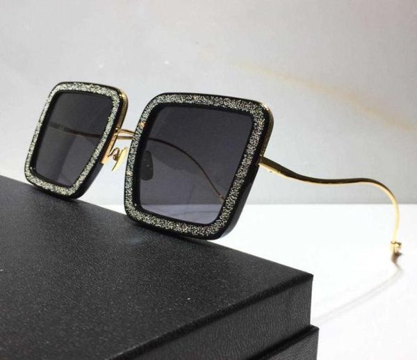 

for men women anna beaming star square sunglasses style antiultraviolet retro plate full frame fashion eyeglasses random box5516451, White;black