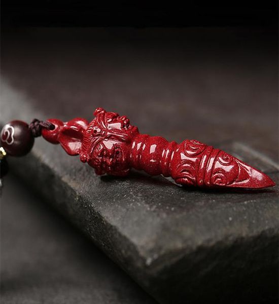 

cinnabar demon subduing vajra pestle necklace pendant mythical animals talisman men039s jewelry women039s jewelry2528494, Silver