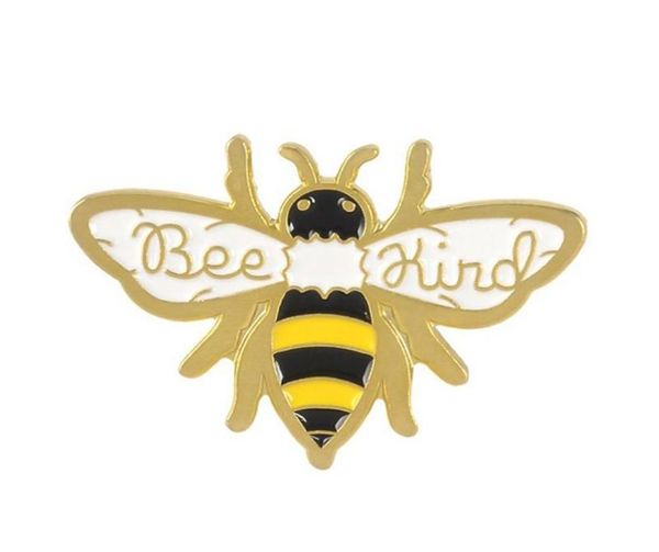 

golden bee cute brooch insect denim shirt lapel hive bee pin custom badge men and women children jewelry1615222, Gray