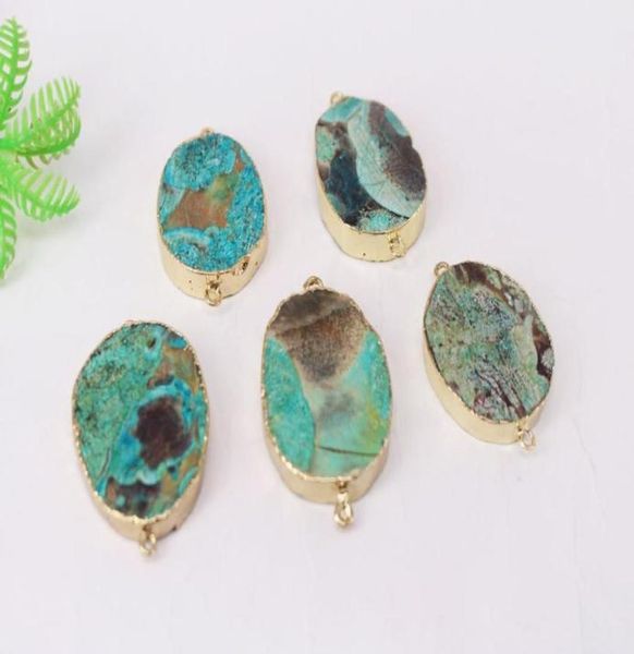 

5pcs gold plated round shape nature ocean jasper druzy geode connector drusy crystal gem stone pendant beadsjewelr69023911950008, Black