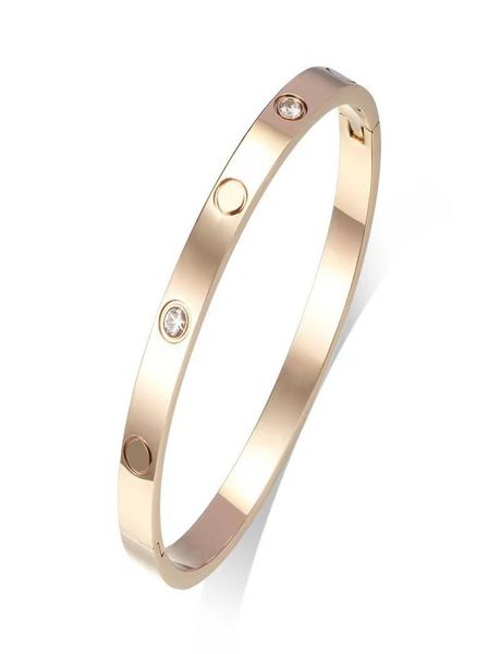 

tennis buckle bracelet designer bangle titanium steel eternal ring rose gold bracelet for men and women not allergic colorfast sim9869928, Black