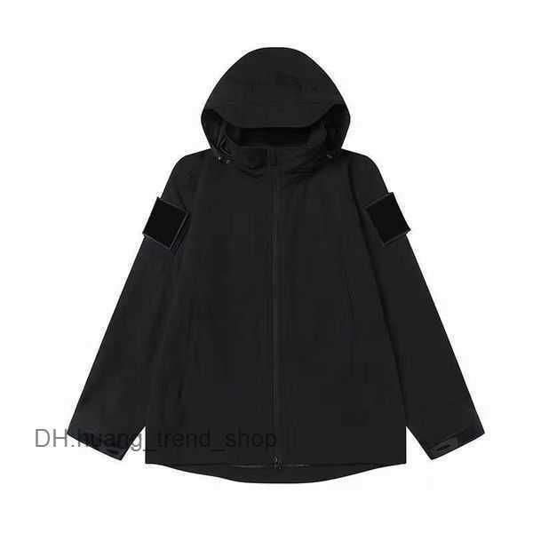 

stone jacket island outerwear designer badges zipper toney cp jacket loose style spring autumn mens breathable high street stones islandss c, Black;brown