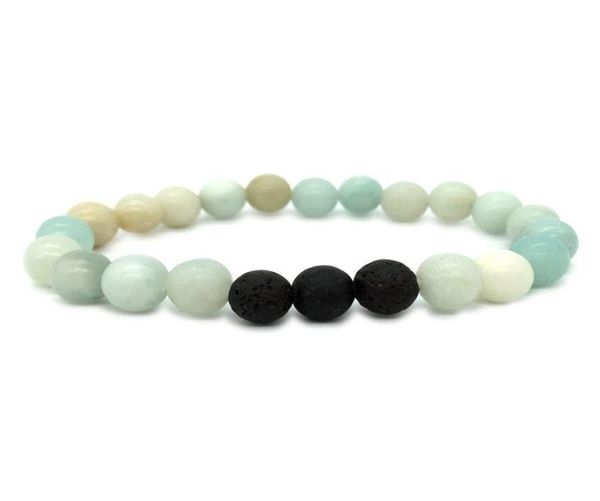 

natural black lava stone yogo bracelet diy aromatherapy essential oil diffuser bracelet for women men4142387